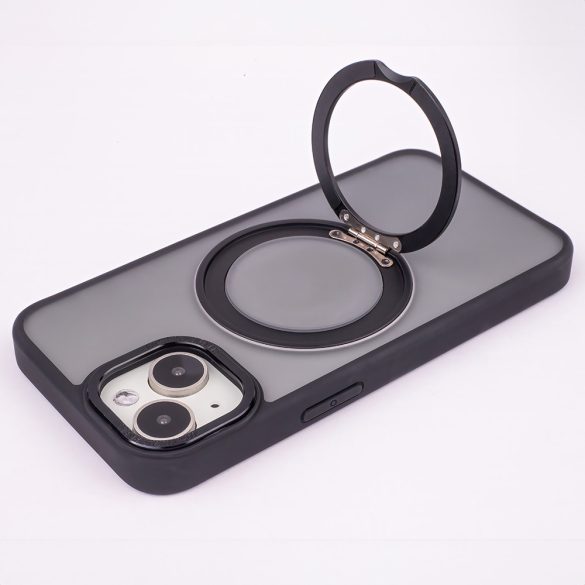 Mag Ring Rotating MagSafe-kompatibilis tok iPhone 13 - fekete