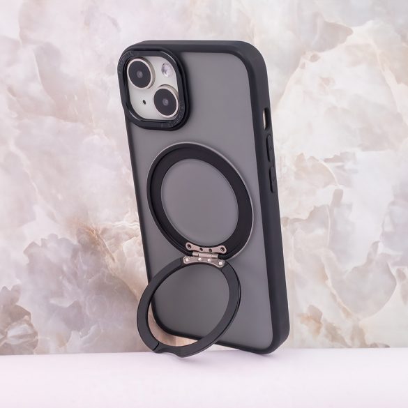 Mag Ring Rotating MagSafe-kompatibilis tok iPhone 13 - fekete