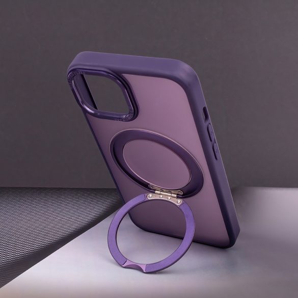 Mag Ring Rotating MagSafe-kompatibilis tok iPhone 11 - lila