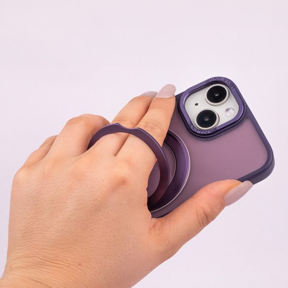 Mag Ring Rotating MagSafe-kompatibilis tok iPhone 11 - lila