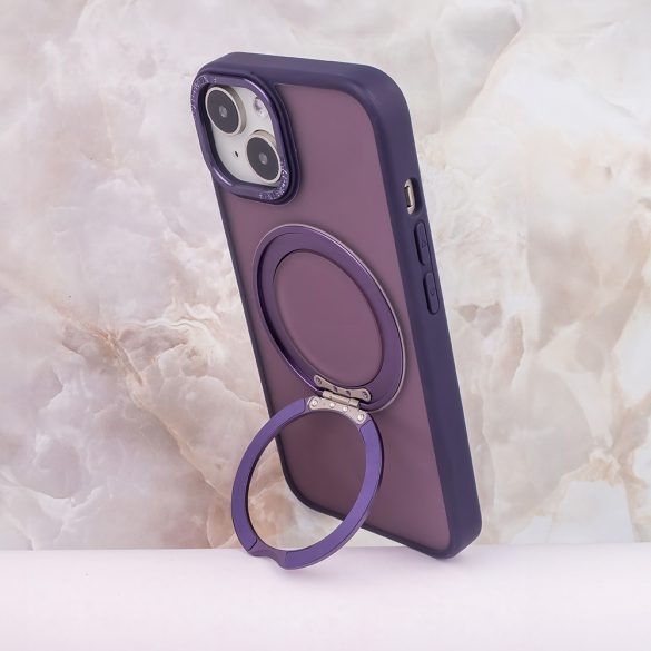 Mag Ring Rotating MagSafe-kompatibilis tok iPhone 11 - lila