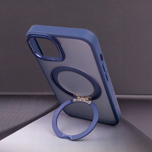 Mag Ring Rotating MagSafe-kompatibilis tok iPhone 14 Pro - tengerészkék