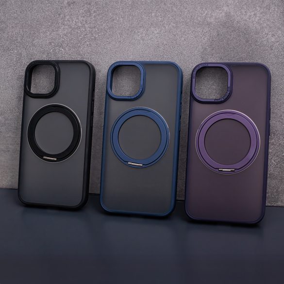 Mag Ring Rotating MagSafe-kompatibilis tok iPhone 14 Pro - tengerészkék