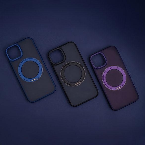 Mag Ring Rotating MagSafe-kompatibilis tok iPhone 14 Pro - tengerészkék