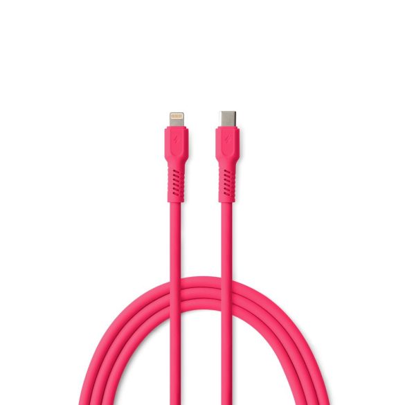 Colorum CK12-CL-02 Type-C - Lightning kábel 2.4A 1.8m - magenta