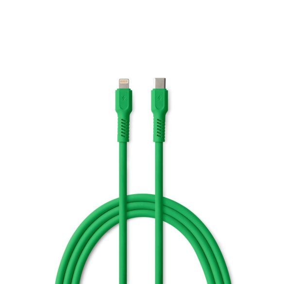 Colorum CK12-CL-04 Type-C - Lightning kábel 2.4A 1.8m - zöld