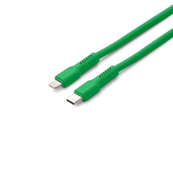 Colorum CK12-CL-04 Type-C - Lightning kábel 2.4A 1.8m - zöld