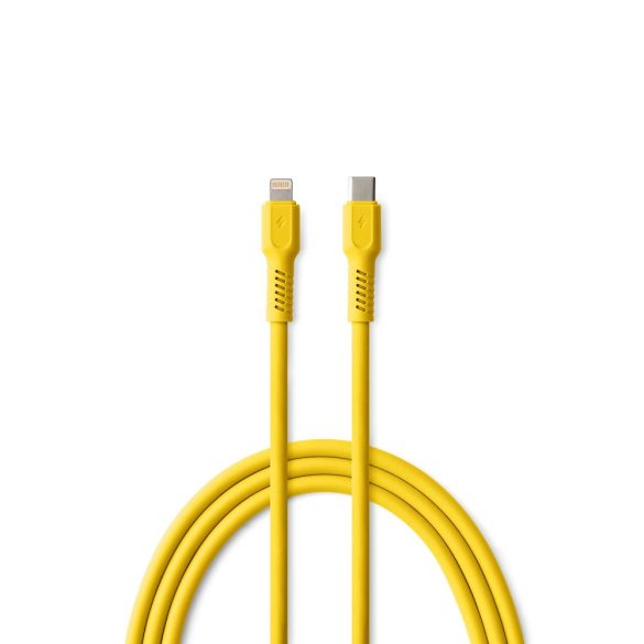 Colorum CK12-CL-05 Type-C - Lightning kábel 2.4A 1.8m - sárga
