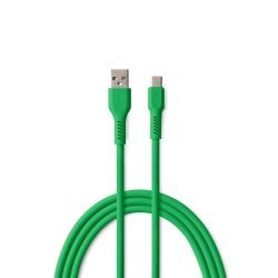 Colorum CK60-AC-04 USB-A - Type-C kábel 3A 1.8m - zöld
