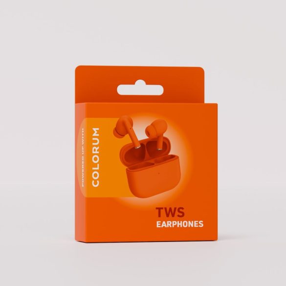 COLORUM CTWS-10 TWS Bluetooth fülhallgató - narancsárga