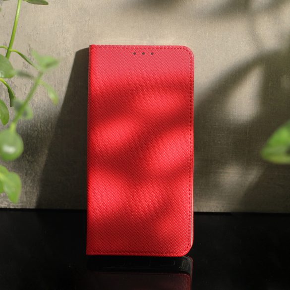 Smart Magnet könyvtok Motorola Edge 40 Neo 5G - piros
