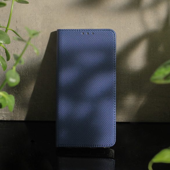 Smart Magnet könyvtok Motorola Edge 40 Neo 5G - tengerészkék