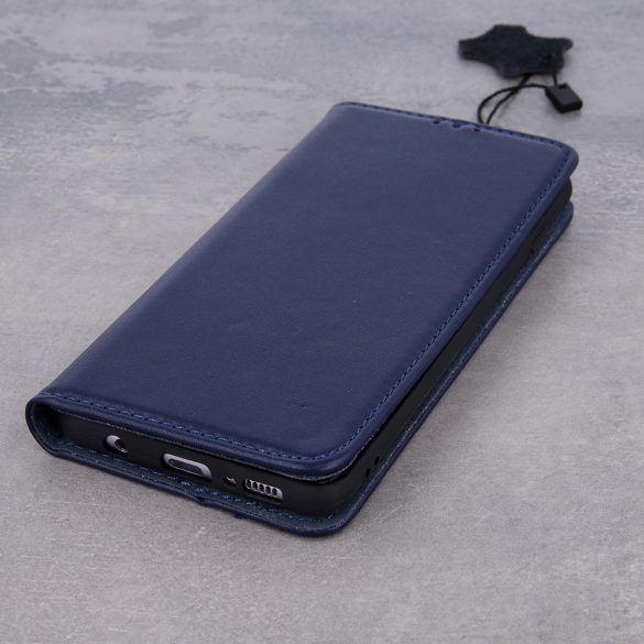 Geniune Leather Smart Pro könyvtok Samsung Galaxy A15 4G/5G - tengerészkék