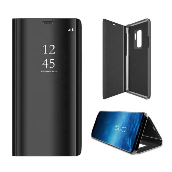 Smart Clear View könyvtok Samsung Galaxy A15 4G/5G - fekete