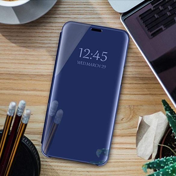 Smart Clear View könyvtok Samsung Galaxy A15 4G/5G - kék