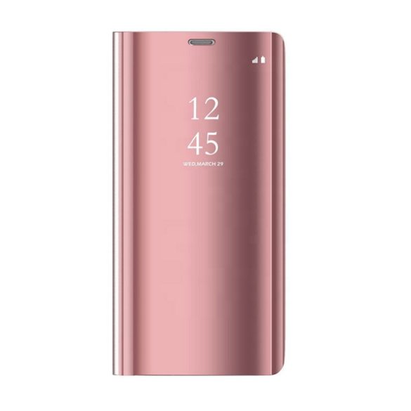 Smart Clear View könyvtok Samsung Galaxy A15 4G/5G - rózsaszín