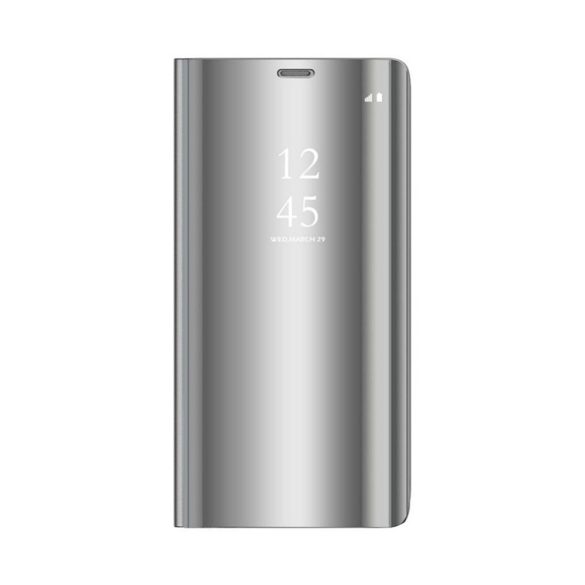 Smart Clear View könyvtok Samsung Galaxy A15 4G/5G - ezüst színű