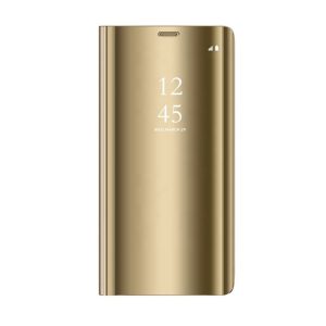 Smart Clear View könyvtok Samsung Galaxy A15 4G/5G - arany színű