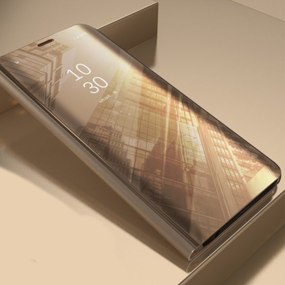 Smart Clear View könyvtok Samsung Galaxy A15 4G/5G - arany színű