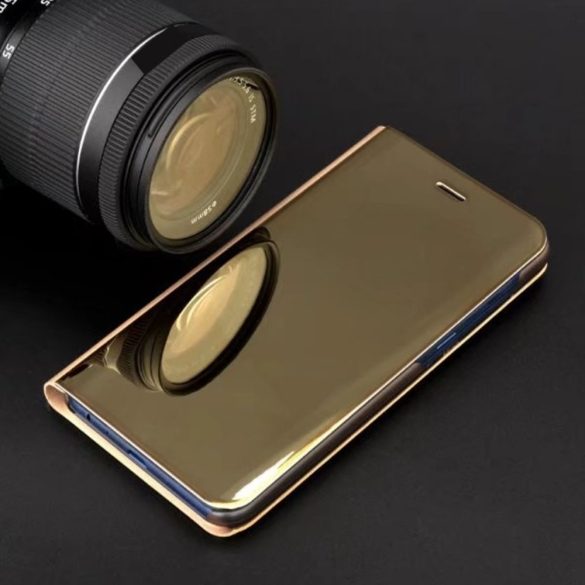 Smart Clear View könyvtok Samsung Galaxy A15 4G/5G - arany színű