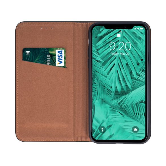 Geniune Leather Smart Pro könyvtok Samsung Galaxy S24 Ultra - fekete