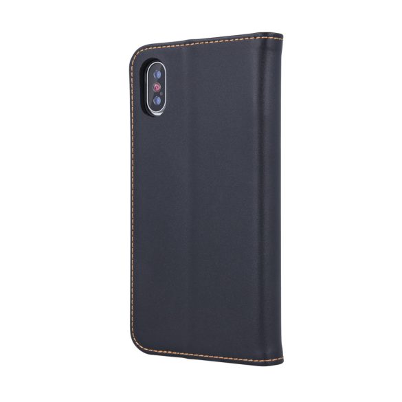Geniune Leather Smart Pro könyvtok Samsung Galaxy S24 Ultra - fekete
