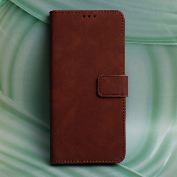 Smart Velvet könyvtok Samsung Galaxy A15 4G/5G - barna