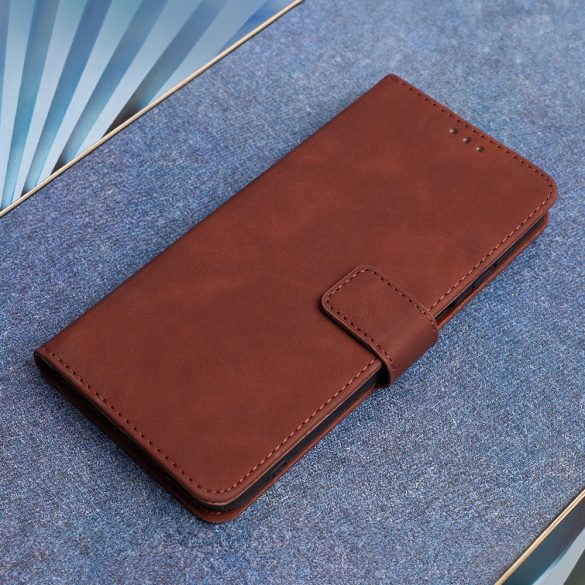 Smart Velvet könyvtok Samsung Galaxy A15 4G/5G - barna