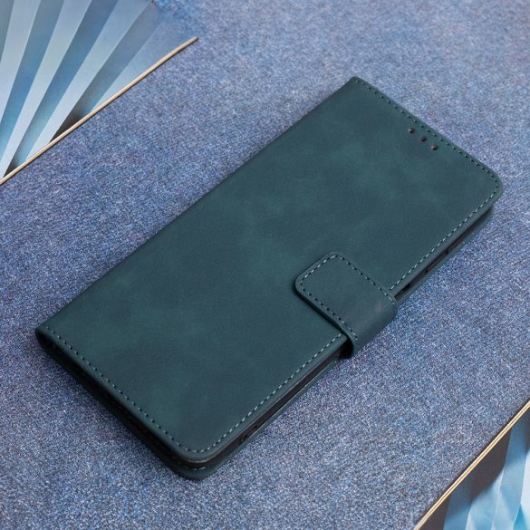 Smart Velvet könyvtok Samsung Galaxy A15 4G/5G - sötétzöld