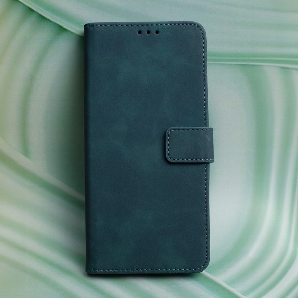 Smart Velvet könyvtok Samsung Galaxy A15 4G/5G - sötétzöld
