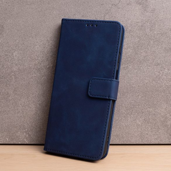 Smart Velvet könyvtok Samsung Galaxy A15 4G/5G - tengerészkék