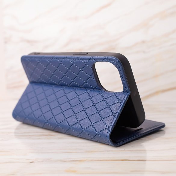 Smart Caro könyvtok Samsung Galaxy A15 4G/5G - tengerészkék