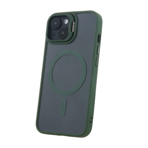 Extra Lens MagSafe-kompatibilis tok iPhone 15 Pro Max - sötétzöld