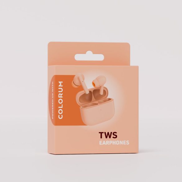 COLORUM CTWS-14 TWS Bluetooth fülhallgató - barack