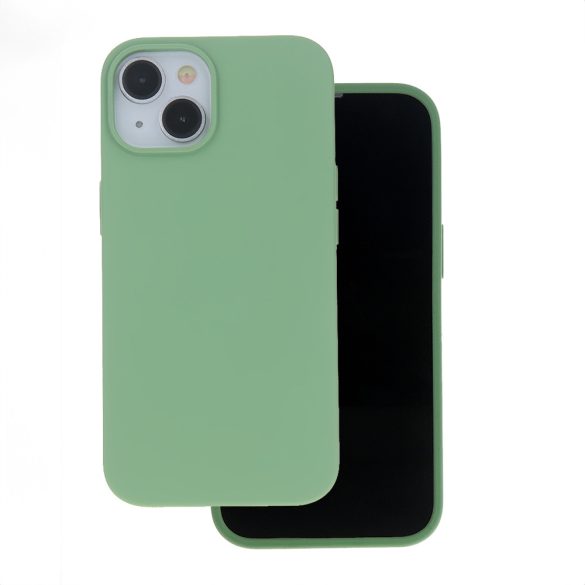 Solid Silicon tok iPhone 14 Pro - világoszöld