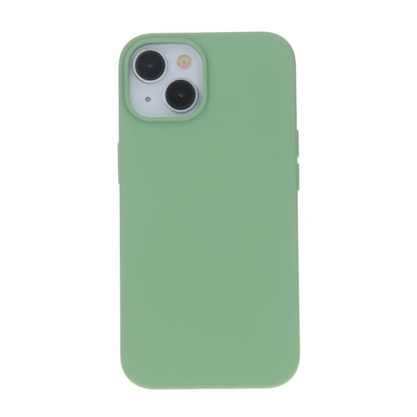 Solid Silicon tok iPhone 14 Pro - világoszöld