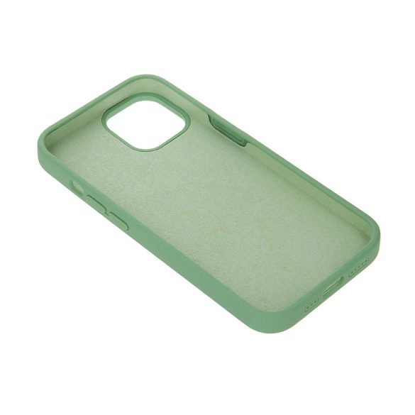 Solid Silicon tok iPhone 14 Pro - világoszöld