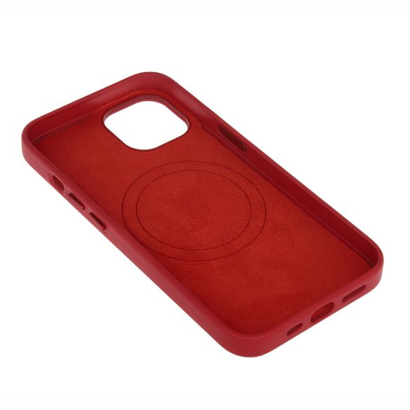 Mag Leather MagSafe-kompatibilis tok iPhone 13 Pro Max - piros
