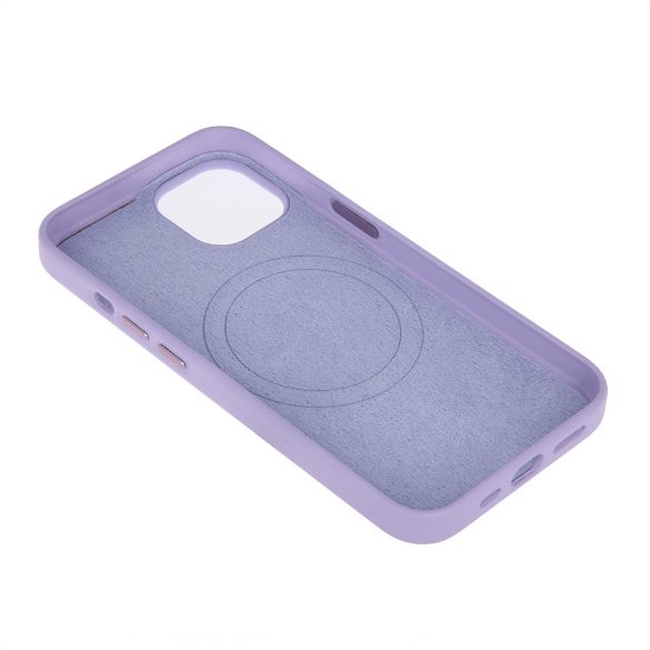 Mag Leather MagSafe-kompatibilis tok iPhone 12/12 Pro - lila