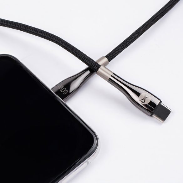 Forever Sleek Type-C - Type-C kábel 60W 2m - fekete