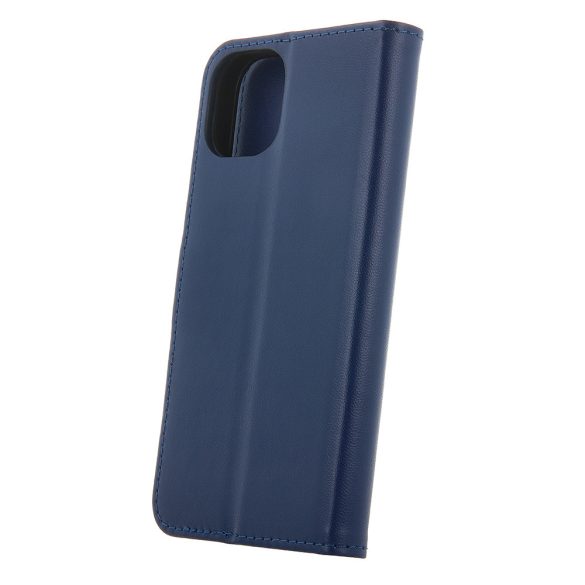 Smart Classic könyvtok Motorola Moto E22 - tengerészkék