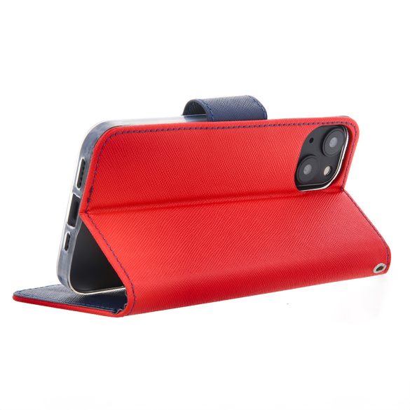 Smart Fancy könyvtok Xiaomi Redmi 13C 4G/5G / Poco C65 - piros-kék