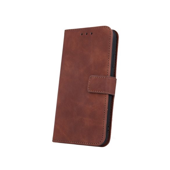 Smart Velvet könyvtok Motorola Moto E22 - barna
