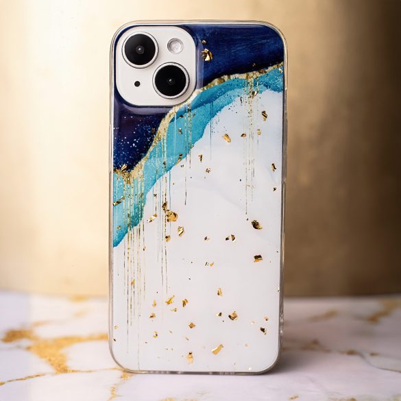 Gold Glam tok Samsung Galaxy A34 5G - "iceberg" mintás