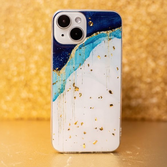 Gold Glam tok Samsung Galaxy A34 5G - "iceberg" mintás