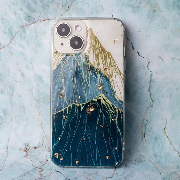 Gold Glam tok Samsung Galaxy A34 5G - "mountain" mintás