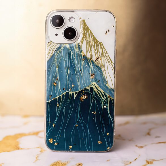 Gold Glam tok Samsung Galaxy A34 5G - "mountain" mintás