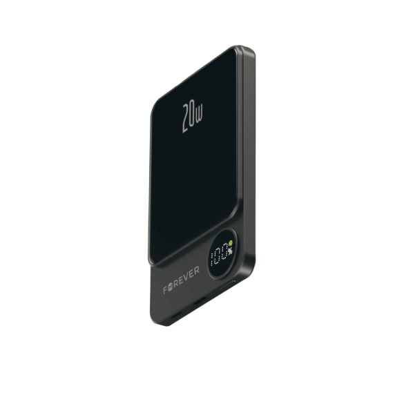 Forever MATB-200 vezeték nélküli mágneses powerbank 20W PD 5000mAh - fekete