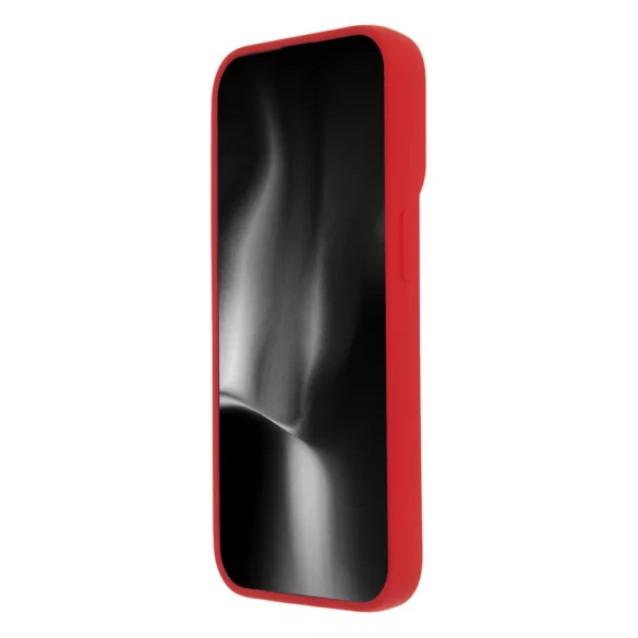 TectoShield Silicon Soft MagSafe-kompatibilis tok iPhone 12 - piros