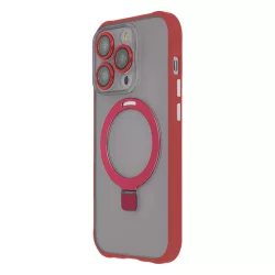   TectoShield Ring Secure MagSafe-kompatibilis tok iPhone 15 Pro - piros
